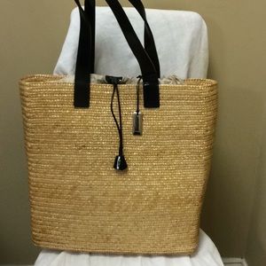 Furla straw tote